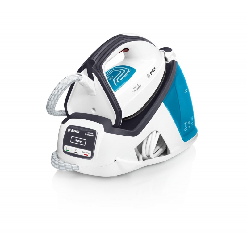 Bosch Serie 4 TDS4050 Dampfbügelstation 2400 W 1,4 l Ceranium-Glissée-Sohle Blau, Weiß