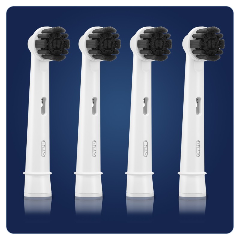 Oral-B PureClean 80349854 tête de brosses 4 pièce(s) Noir, Blanc