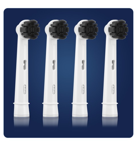 Oral-B PureClean 80349854 tête de brosses 4 pièce(s) Noir, Blanc