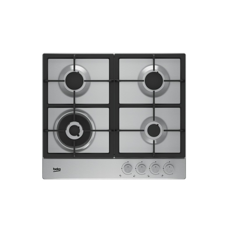 Beko HAW642C5SX Edelstahl Integriert 60 cm Gaskochfeld 4 Zone(n)