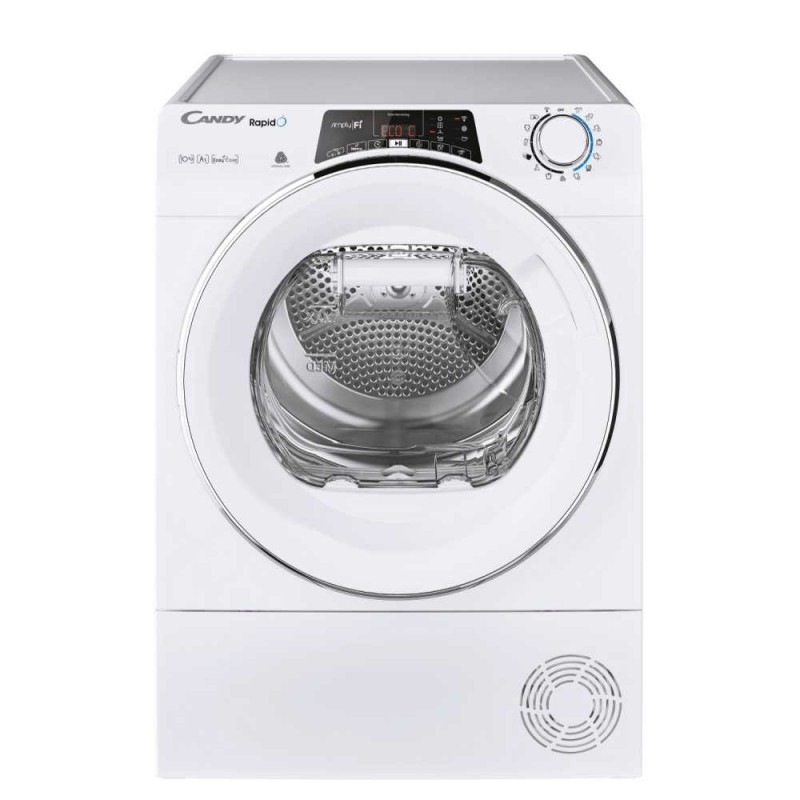 Candy RO H10A2TCEX-S asciugatrice Libera installazione Caricamento dall'alto 10 kg A++ Bianco