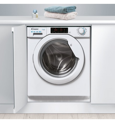 Candy Smart Inverter CBW 48TWME-S lavatrice Caricamento frontale 8 kg 1400 Giri min A Bianco