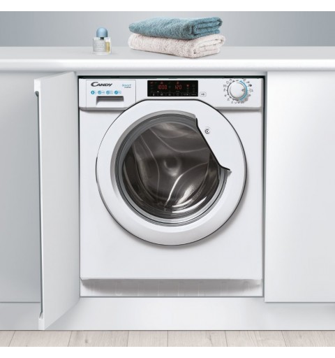 Candy Smart Inverter CBW 48TWME-S washing machine Front-load 8 kg 1400 RPM A White