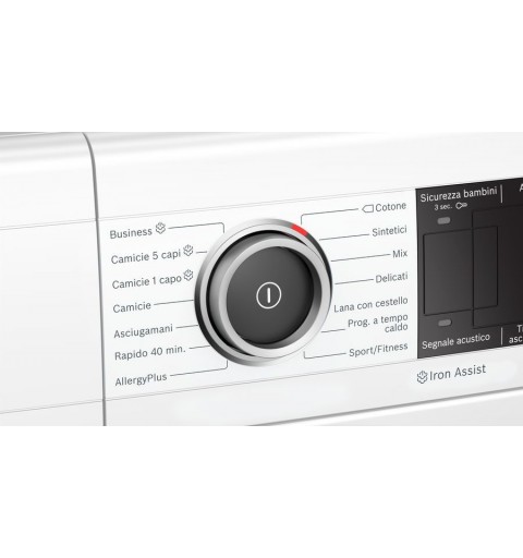 Bosch Serie 8 WTX87KR8IT asciugatrice Libera installazione Caricamento frontale 8 kg A++ Bianco