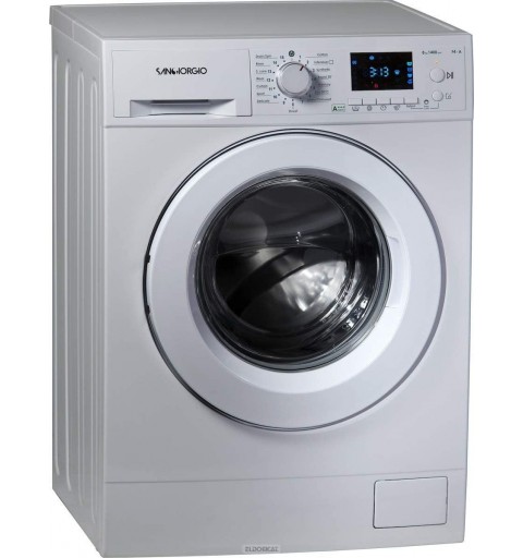 SanGiorgio F814DI machine à laver Charge avant 8 kg 1400 tr min D Blanc