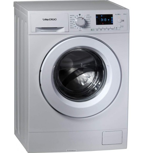 SanGiorgio F814DI Waschmaschine Frontlader 8 kg 1400 RPM D Weiß