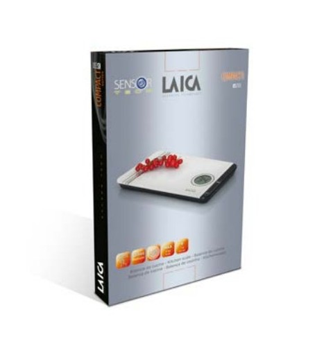 Laica KS1301 báscula de cocina Negro, Blanco Encimera Rectángulo Báscula electrónica de cocina