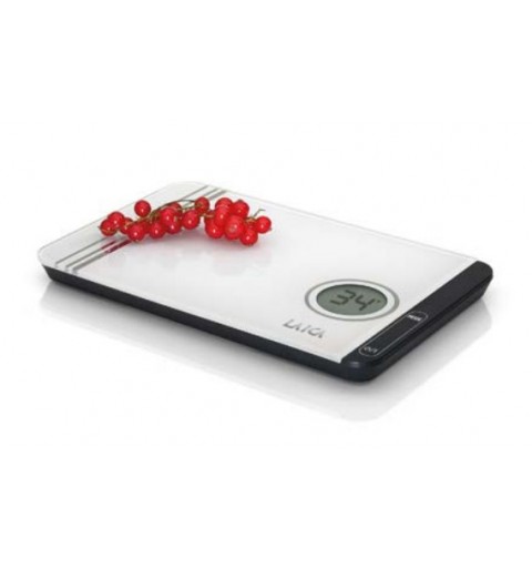 Laica KS1301 escabeaux de cuisine Noir, Blanc Comptoir Rectangle Balance de ménage électronique