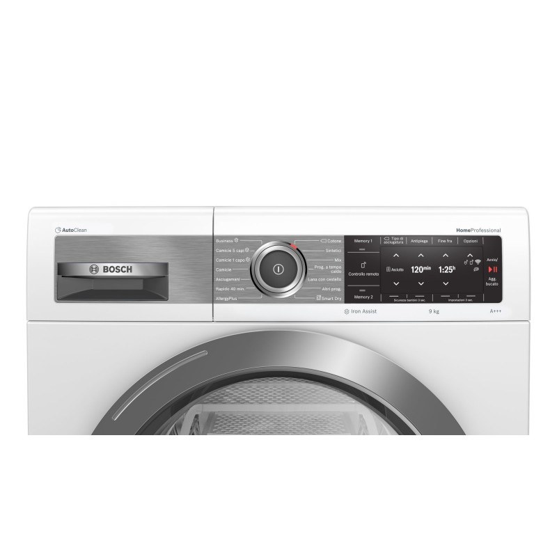 Bosch HomeProfessional WTX87EH9IT sèche-linge Autoportante Charge avant 9 kg A+++ Blanc