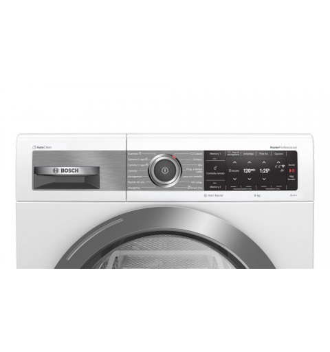 Bosch HomeProfessional WTX87EH9IT asciugatrice Libera installazione Caricamento frontale 9 kg A+++ Bianco