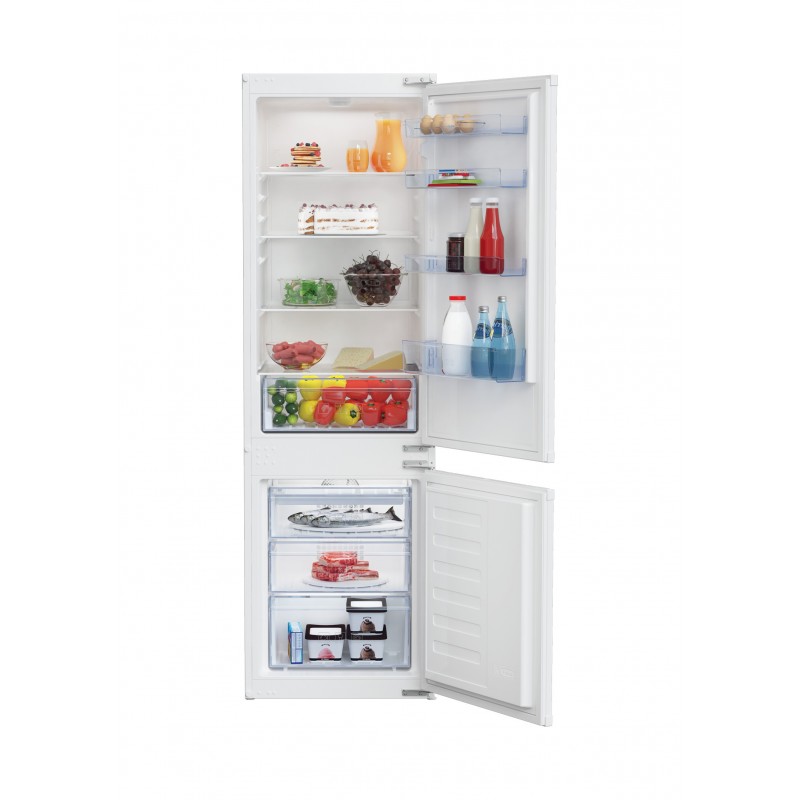 Beko BCHA275K4SN réfrigérateur-congélateur Intégré (placement) 255 L E Blanc