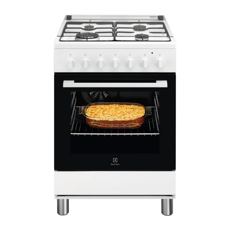 Electrolux LKK620000W Freistehender Kocher Gaskochfeld Weiß A
