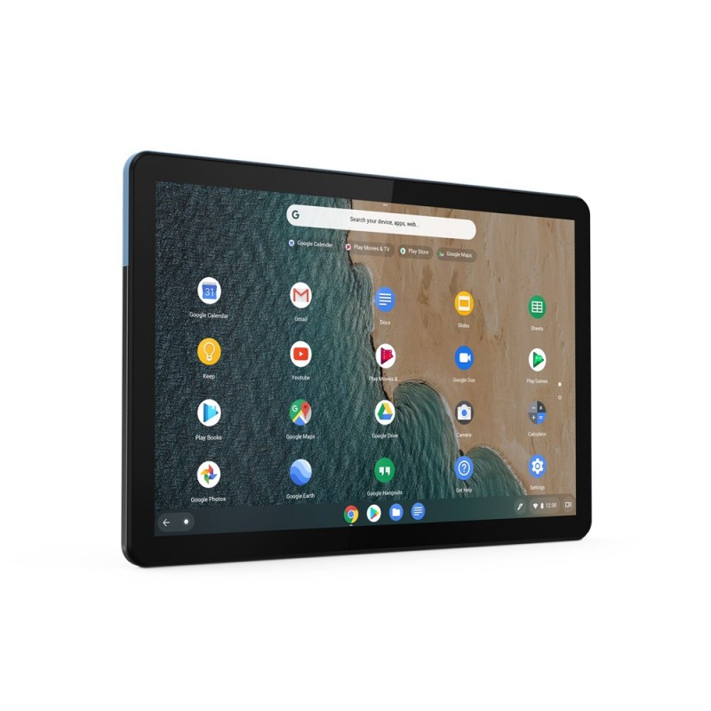 Lenovo IdeaPad Duet Chromebook 128 GB 25.6 cm (10.1") Mediatek 4 GB Wi-Fi 5 (802.11ac) Chrome OS Blue, Grey