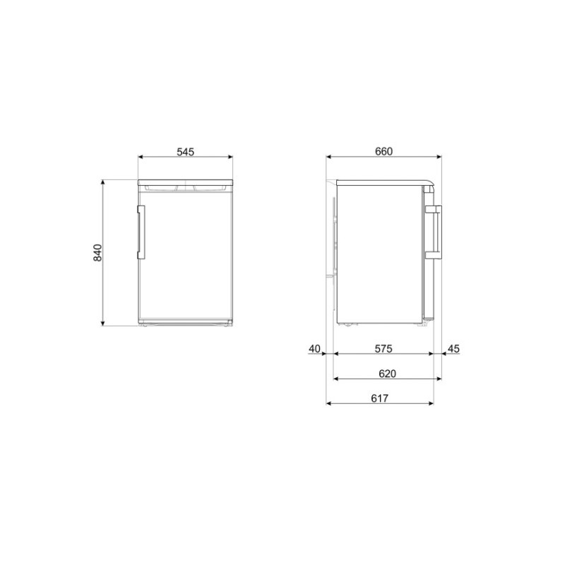 Smeg FA120ES combi-fridge Undercounter 114 L E Silver