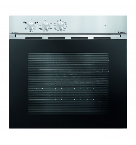 Glem Gas GFM52IX-S3 horno 60 L 2658 W A Negro, Acero inoxidable
