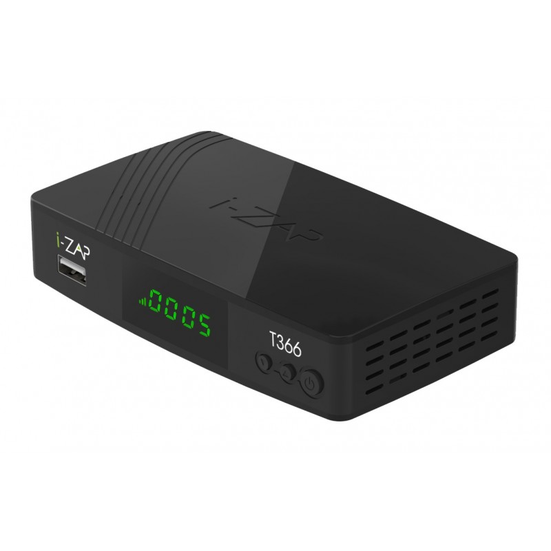 i-ZAP T366 descodificador para televisor Cable HD Negro