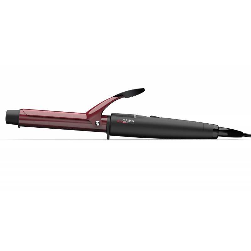 GA.MA GC0202 hair styling tool Curling iron Warm Black, Red 48 W 1.8 m