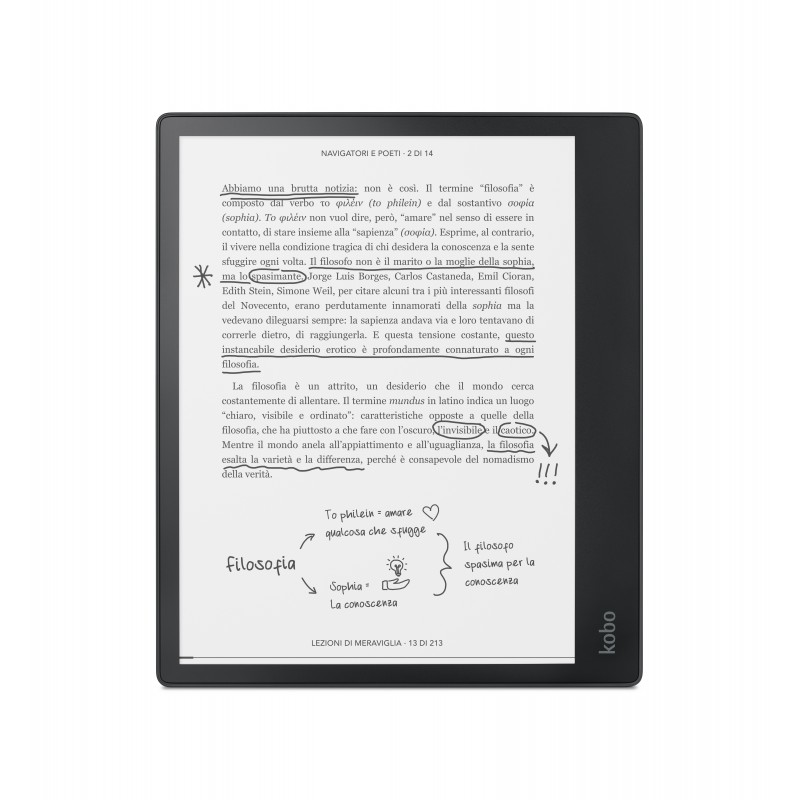 Rakuten Kobo Elipsa e-book reader Touchscreen 32 GB Wi-Fi Black, Blue