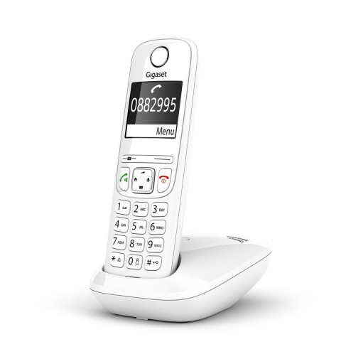 Gigaset AS690 Téléphone analog dect Identification de l'appelant Blanc