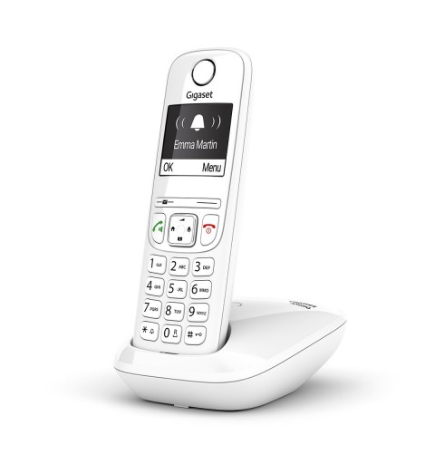 Gigaset AS690 Analog DECT telephone Caller ID White