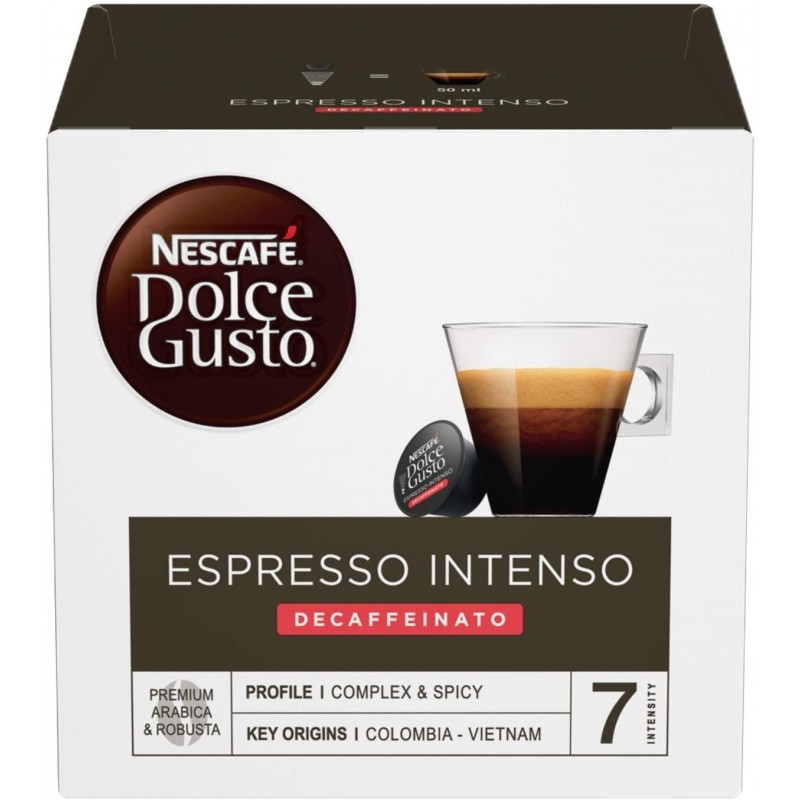 Nescafé Dolce Gusto Espresso Intenso Decaffeinato Capsule de café Café moyennement torréfié 34 pièce(s)