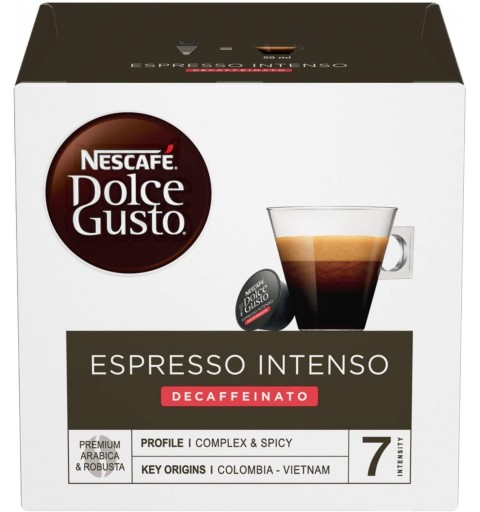 Nescafé Dolce Gusto Espresso Intenso Decaffeinato Capsule de café Café moyennement torréfié 34 pièce(s)