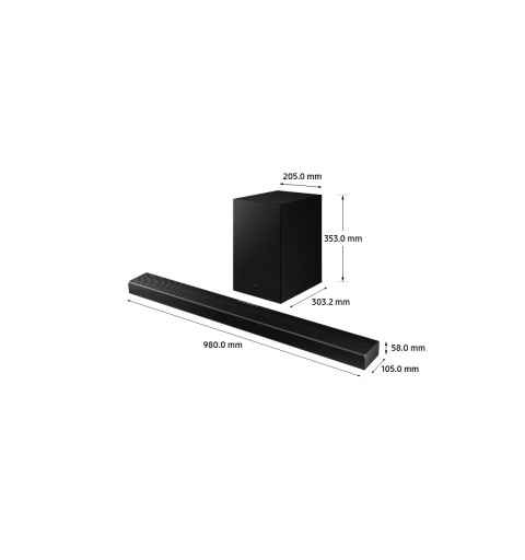 Samsung HW-Q600A Black 3.1.2 channels