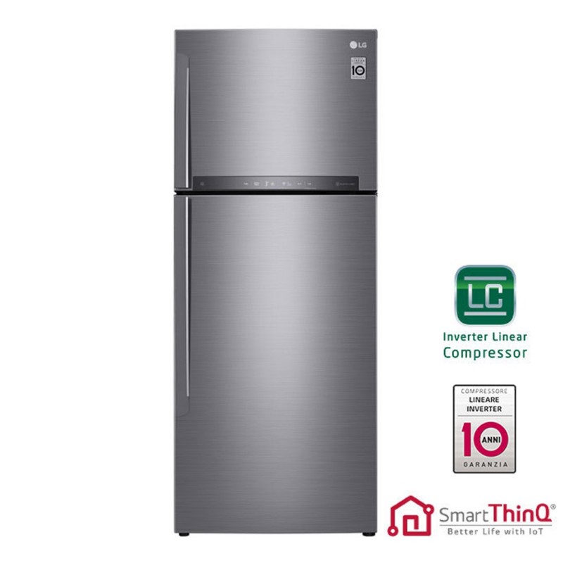 LG GTB574PZHZD fridge-freezer Freestanding 438 L E Platinum, Silver
