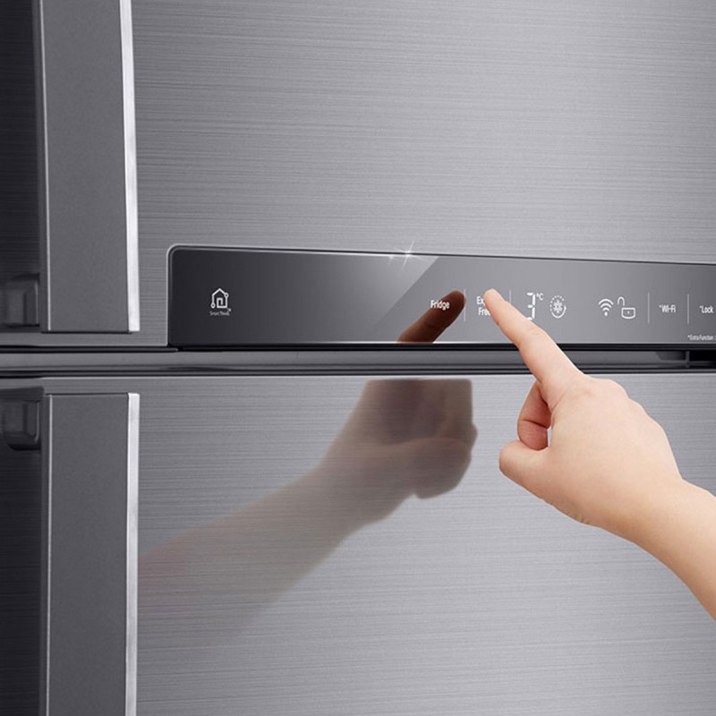 LG GTB574PZHZD fridge-freezer Freestanding 438 L E Platinum, Silver