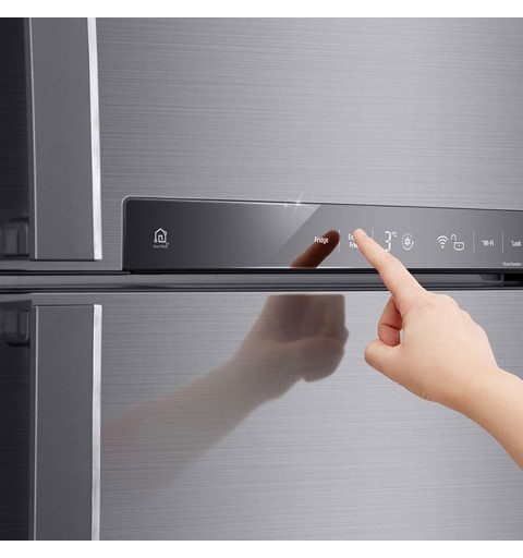LG GTB574PZHZD fridge-freezer Freestanding 438 L E Platinum, Silver