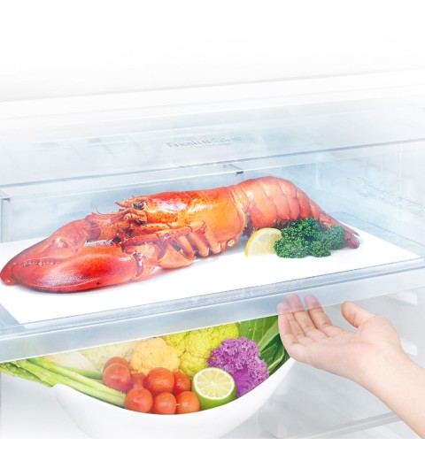 LG GTB574PZHZD fridge-freezer Freestanding 438 L E Platinum, Silver