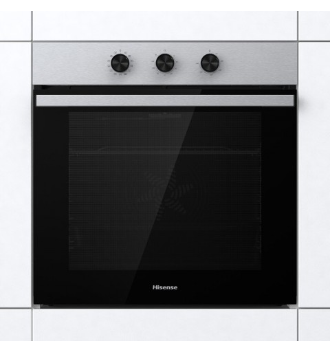 Hisense BI61111AX oven 77 L 3500 W A Black, Grey, Stainless steel