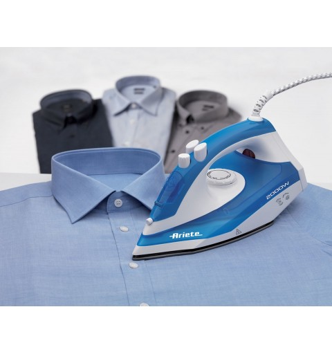 Ariete 6234 Dry & Steam iron Teflon soleplate 2000 W Blue, White