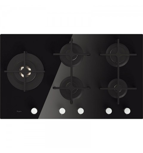 Whirlpool GOA 9523 NB hob Black Built-in Gas 5 zone(s)