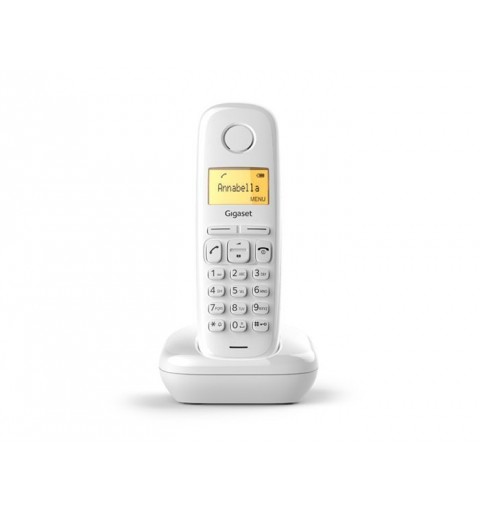 Gigaset A170 Analoges DECT-Telefon Anrufer-Identifikation Weiß