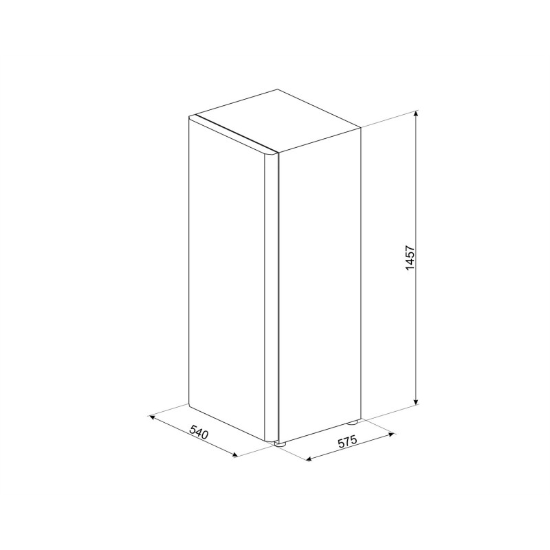 Smeg CV215NF congelador Independiente 168 L F Blanco