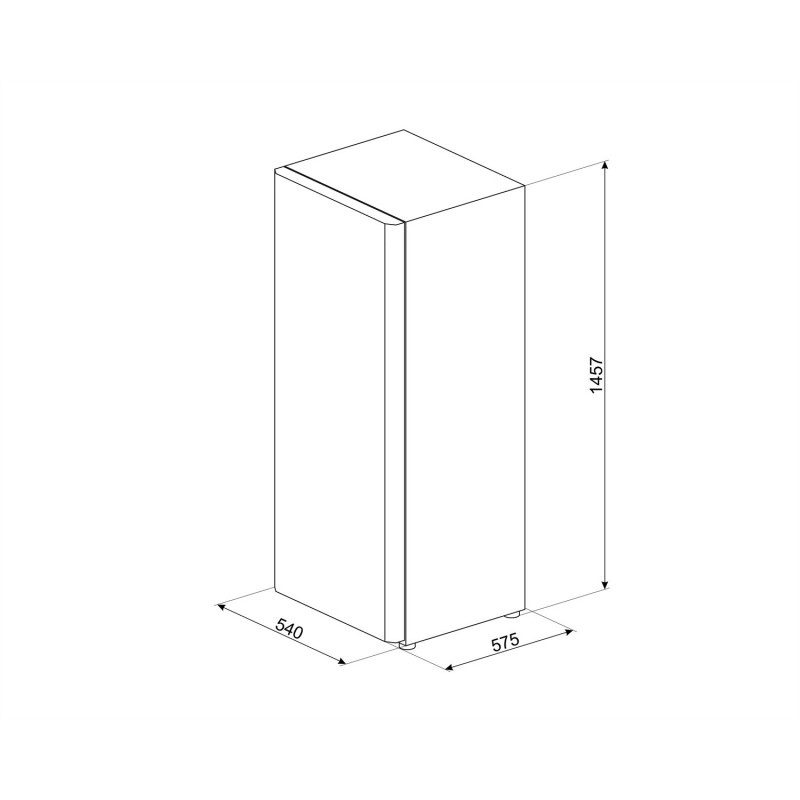 Smeg CV215NF freezer Freestanding 168 L F White