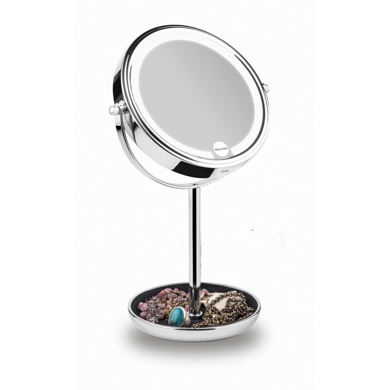 Macom Enjoy & Relax 233 miroir de maquillage Autonome Rond Chrome