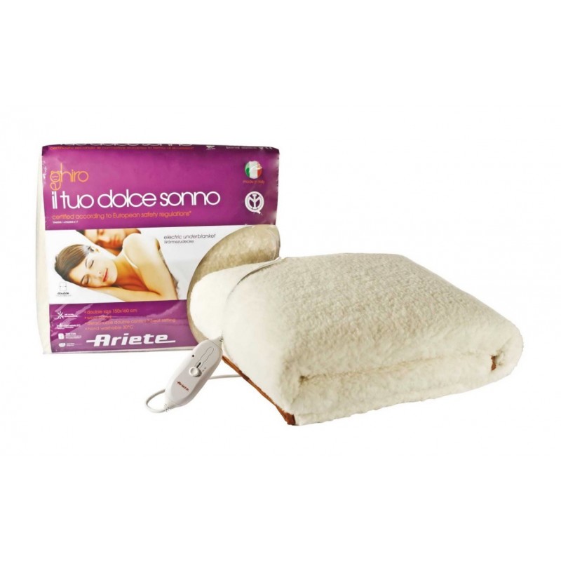 Ariete 8813 Electric blanket 60 W Beige Wool