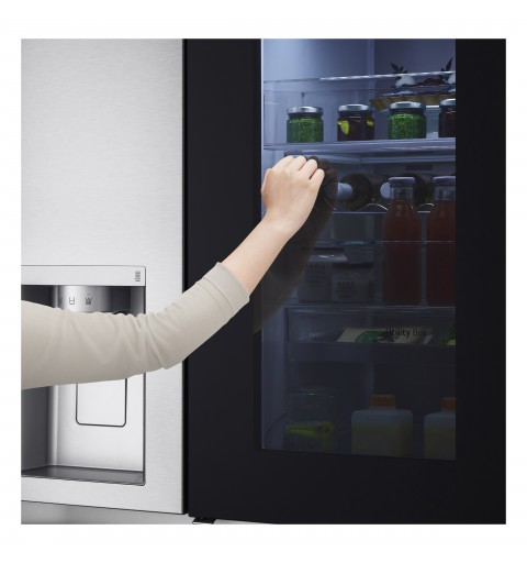 LG InstaView™ ThinQ™ GSXV90BSAE American Fridge Freezer