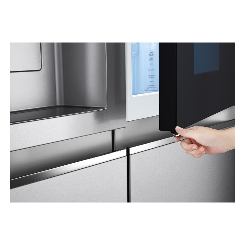 LG InstaView™ ThinQ™ GSXV90BSAE American Fridge Freezer