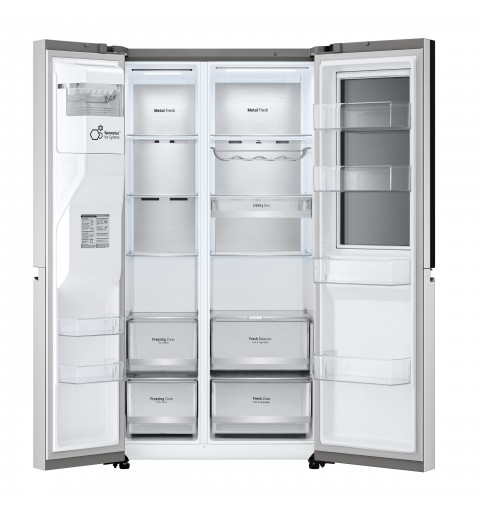 LG GSXV90BSAE frigorifero side-by-side Libera installazione 635 L E Acciaio inossidabile