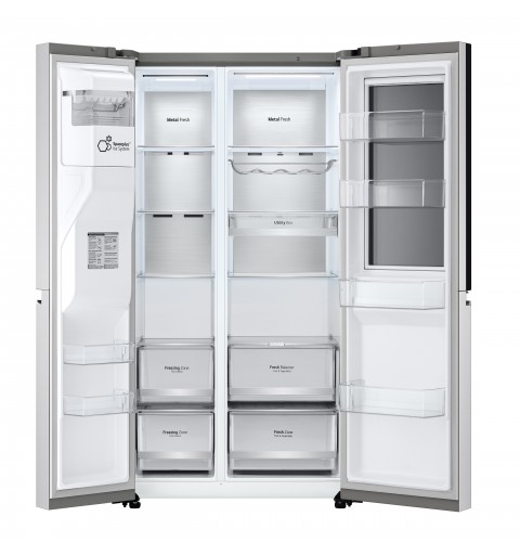 LG InstaView™ ThinQ™ GSXV90BSAE American Fridge Freezer