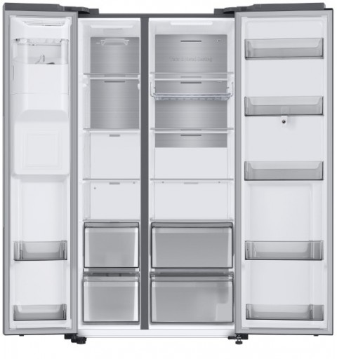 Samsung RS6HA8891SL side-by-side refrigerator Freestanding 591 L E Grey