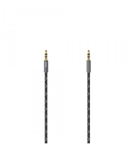 Hama Cavo Jack 3.5 mm M Jack 3.5 mm M, 1,5 metri, TPE, connettori dorati, spine metallo, nero