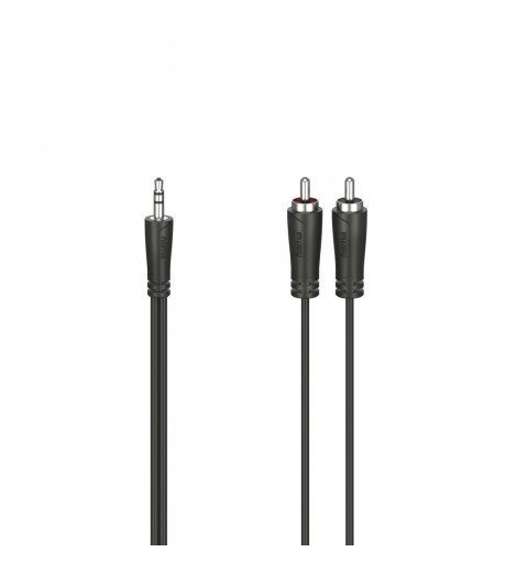 Hama Cavo 2 RCA M Jack 3.5 mm M, 1,5 metri, nero