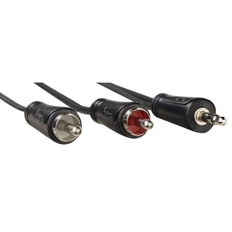 Hama Cavo 2 RCA M Jack 3.5 mm M, 1,5 metri, nero