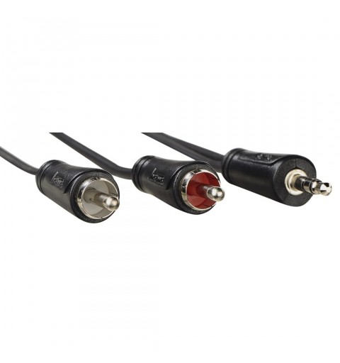 Hama Cavo 2 RCA M Jack 3.5 mm M, 1,5 metri, nero