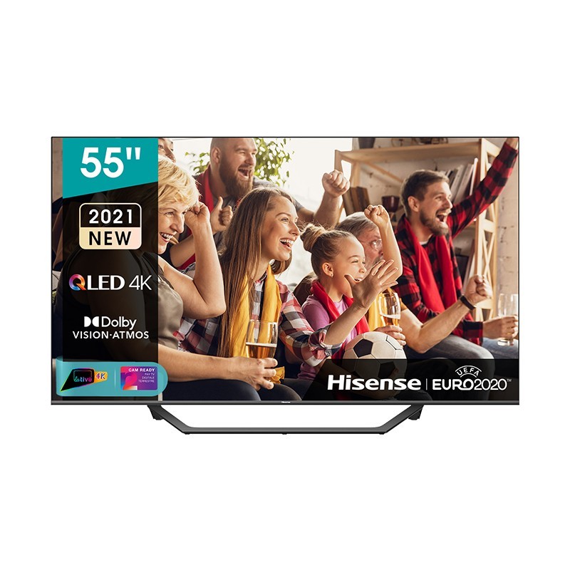 Hisense 55A72GQ Fernseher 138,7 cm (54.6 Zoll) 4K Ultra HD Smart-TV WLAN Schwarz, Grau