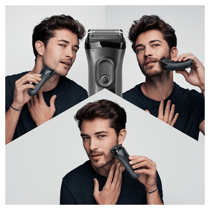 Braun BeardTrimmer Series 3 3000BT Shave&Style Grau